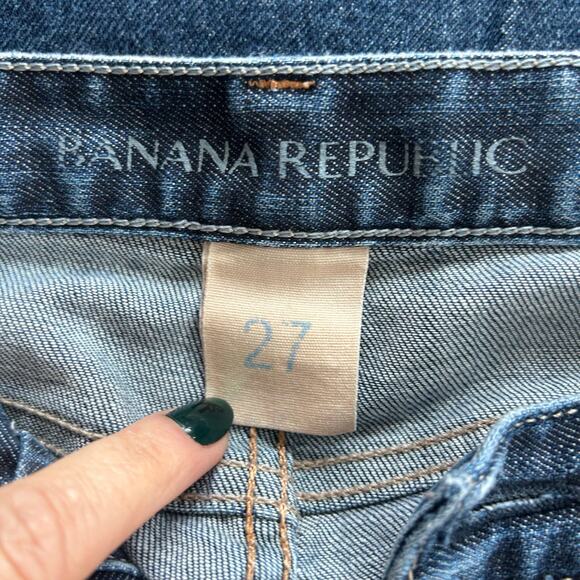 Banana Republic low rise straight leg denim jeans classic y2K style normcore 27 - Picture 9 of 10